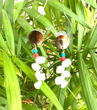 Load image into Gallery viewer, Baroque Keshi Pearl Earrings, Freshwater Pearl Gold Dangle Drop Earrings