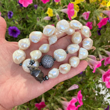 Load image into Gallery viewer, Ivory Baroque Pearl Necklace, Bridal Jewelry