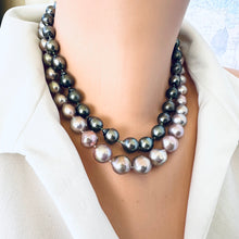 Load image into Gallery viewer, Fabulous Pink Lavender Edison Baroque Pearl Necklace, Silver or Gold