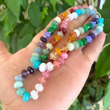 Load image into Gallery viewer, Rainbow Candy Necklace, Silver