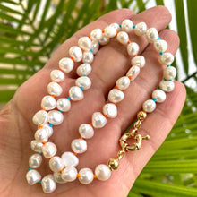 Load image into Gallery viewer, Freshwater Pearl Rainbow Candy Necklace