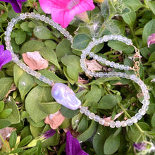 Load image into Gallery viewer, Light Green Prehnite Necklace with Baroque Pearl