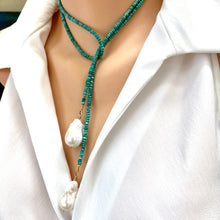 Load image into Gallery viewer, Turquoise wrap necklace