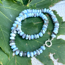 Load image into Gallery viewer, Blue Boulder Opal Candy Necklace, Silver