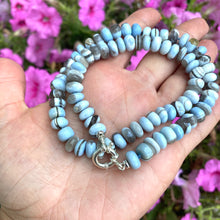 Load image into Gallery viewer, Blue Boulder Opal Candy Necklace, Silver