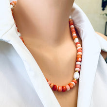 Carica l'immagine nel visualizzatore di Gallery, Fire Red Opal Candy Necklace