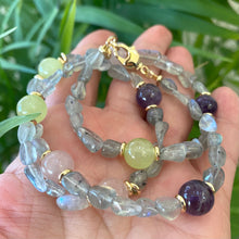 Carica l'immagine nel visualizzatore di Gallery, 21"inches labradorite necklace