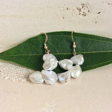 Load image into Gallery viewer, Keshi Pearls & 14k GF Drop Earrings