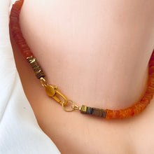 Load image into Gallery viewer, Bright Orange Carnelian Choker Necklace