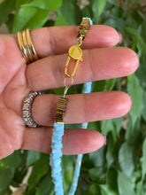 Load image into Gallery viewer, Blue Peru Opal Choker Necklace