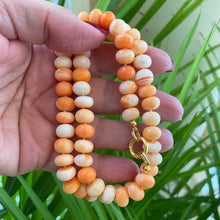 Carica l'immagine nel visualizzatore di Gallery, Orange Shaded Opal Candy Necklace, Gold