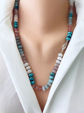 Load image into Gallery viewer, hand knotted gemstone necklace