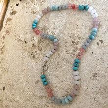 Load image into Gallery viewer, Pastel colors gemstone necklace