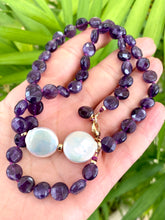 Load image into Gallery viewer, Gold filled details with Amethyst necklace