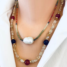 Carica l'immagine nel visualizzatore di Gallery, 21"inches citrine necklace