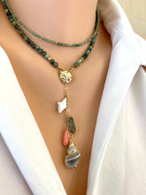 Load image into Gallery viewer, Lapis Lazuli, Black or Green Onyx Choker Necklace, 14k GF