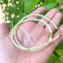 Load image into Gallery viewer, Ethiopian Opal Necklace. Multi Sapphire Pave Accent