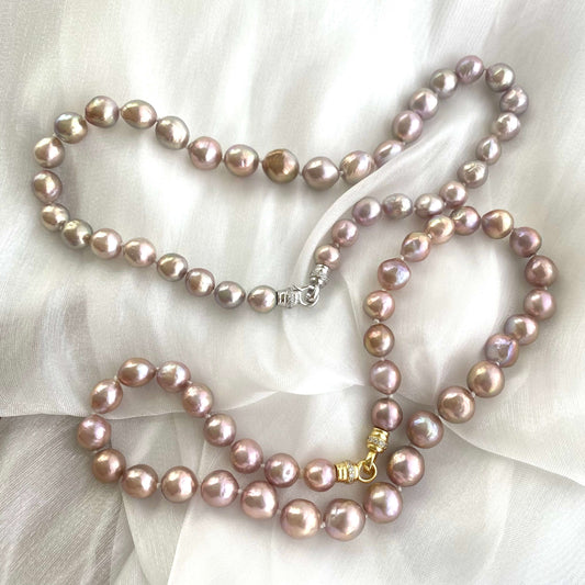 pink edison pearl necklace