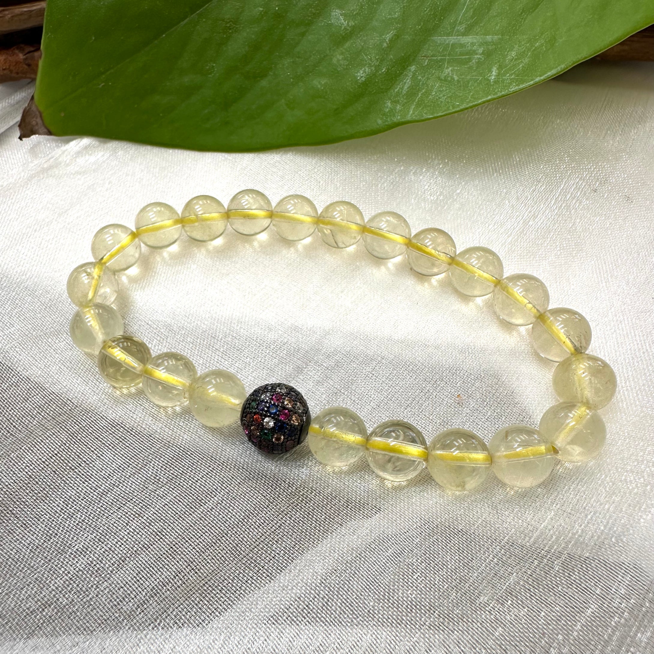 Lemon Quartz Stretchy Bracelet