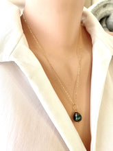 Load image into Gallery viewer, Tahitian Baroque Pearl Pendant on Vermeil, Gold Plated Silver Flat Cable Chain, 20&quot;in
