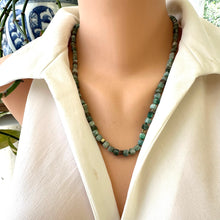 Cargar imagen en el visor de la galería, Emerald &amp; Pyrite Candy Necklace – 22&quot;
