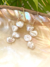 Cargar imagen en el visor de la galería, Keshi Pearls &amp; 14k GF Drop Earrings
