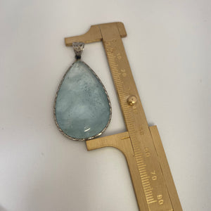 Labradorite & Aquamarine Pendant Necklace