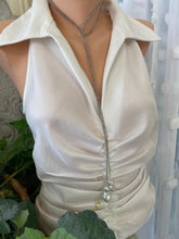 Cargar imagen en el visor de la galería, Labradorite &amp; Two Baroque Pearl Lariat Necklace | 52&quot;
