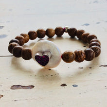 Load image into Gallery viewer, Heart Wood Bracelet
