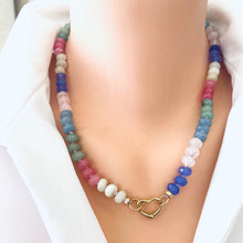 Load image into Gallery viewer, multi gemstone candy necklace

