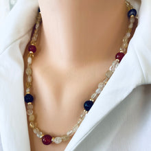 Load image into Gallery viewer, Citrine beaded necklace 
